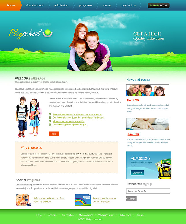 Play School Template Play School Template